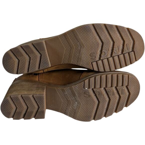 Sorel Cate Chelsea Ankle Booties Womens 6.5 Brown Nubuck Leather Boots NL3917-22 - Picture 8 of 12